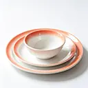 Ombre Glaze Melamine Plates and Bowls